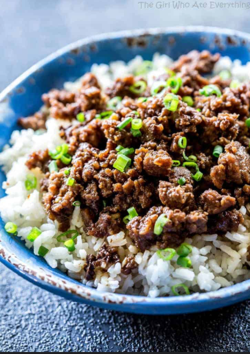 Korean Beef with Shiitake Mushrooms